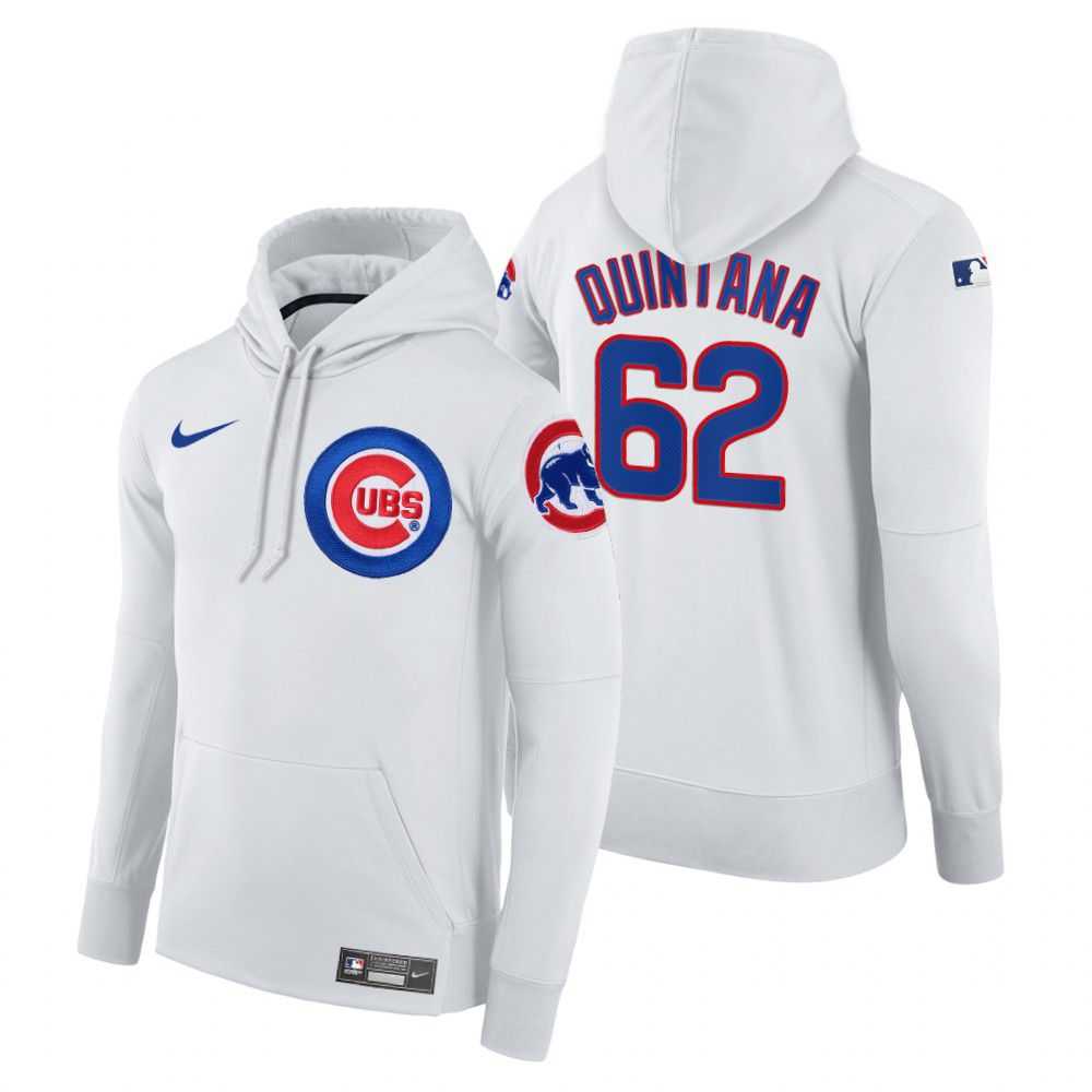 Men Chicago Cubs 62 Quiniana white home hoodie 2021 MLB Nike Jerseys